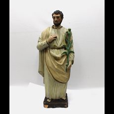 Antique Ceramic St. Joseph w/ Lily SKU C911-029